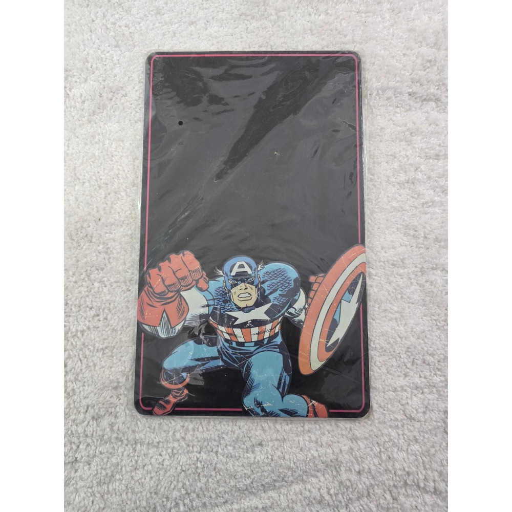 Marvel Captain America Chalkboard Wall Sign Hobby Lobby Comic Decor 18x11 NEW